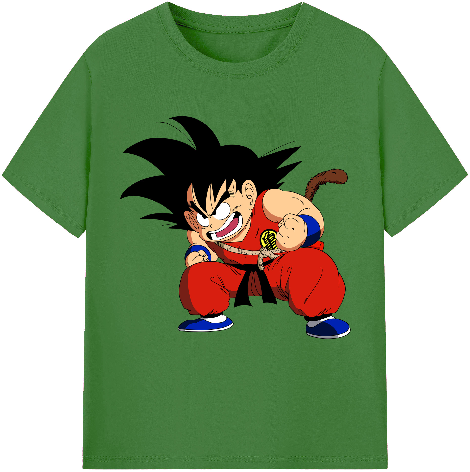 （画像用） ドラゴンボール 孫悟空（そん ごくう）Son Goku カカロット DRAGON BALL Kakarotto レディースカジュアルプリントTシャツ（綿100％）